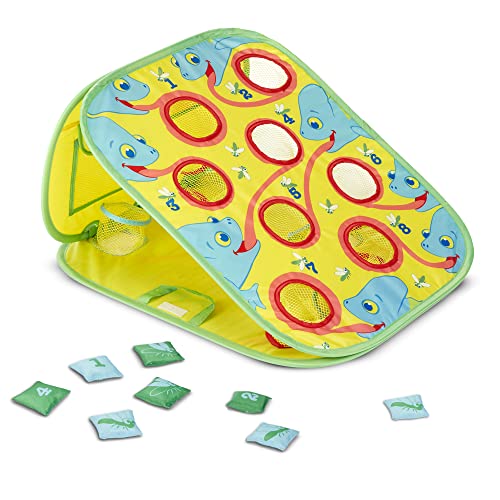 Melissa & Doug Sunny Patch Camo Chameleon Bean Bag Toss Action Game