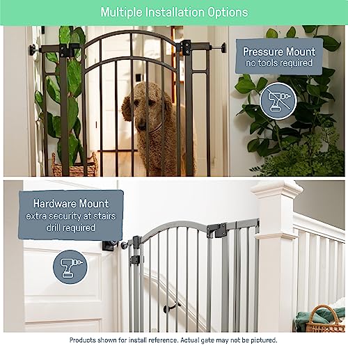 New Summer Infant Modern Home Walk-Thru Safety Pet and Baby Gate (Espresso)