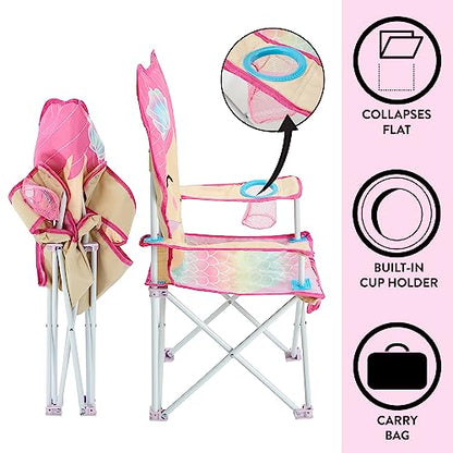 Heritage Kids Children's Figural Camp Chair (Mermaid)