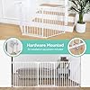 New COMOMY 80" Extra Wide Baby Gate, Dog Gate (30" Tall, White)