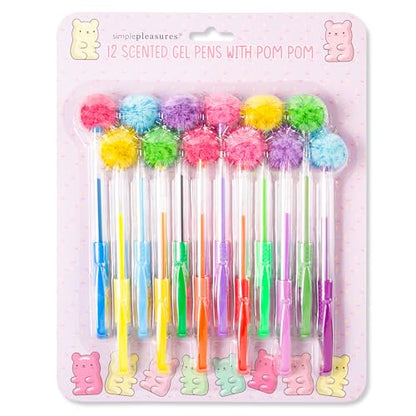 New VOTUM Colored Gel Pens for Kids - Candy Scented 12 Piece Set - Medium Point Tips