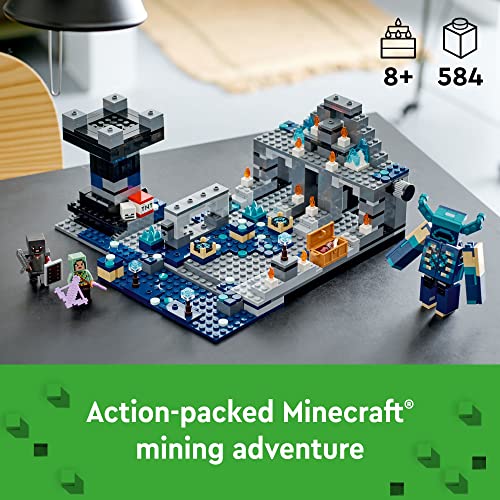 Minecraft The Deep Dark Battle hot 21246 Building Toy Set (584 Pieces)