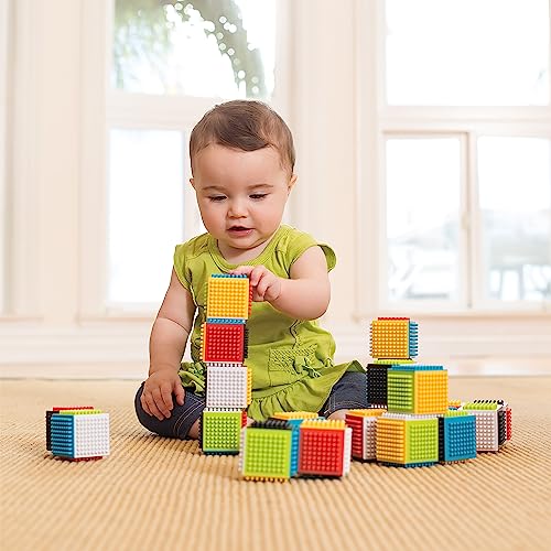 Infantino Press & Stay Sensory Blocks for Babies (Multicolor)