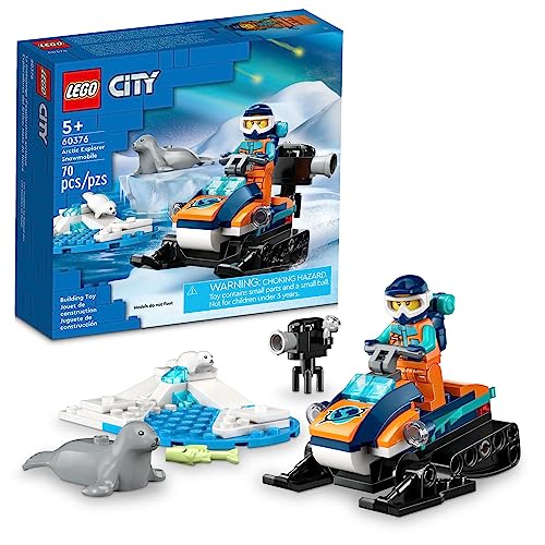 New LEGO City Arctic Explorer Snowmobile 60376 Building Toy Set