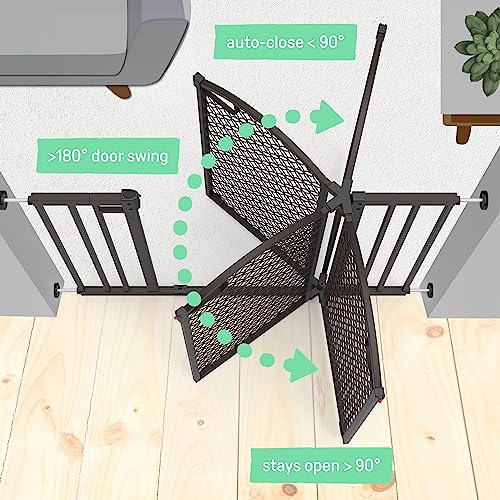 New Summer Infant Modern Home Walk-Thru Safety Pet and Baby Gate (Espresso)