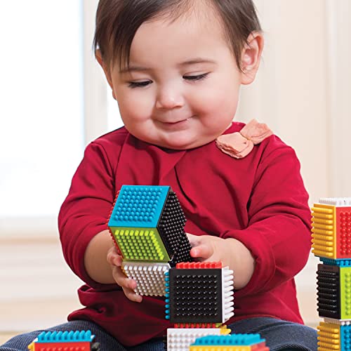 Infantino Press & Stay Sensory Blocks for Babies (Multicolor)