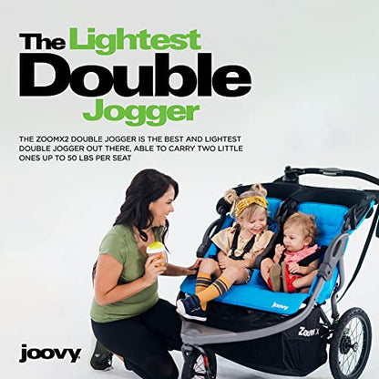 Joovy Zoom X2 Lightweight Performance Double Jogging Stroller (Glacier)