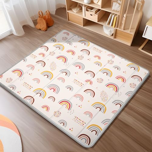 PIGLOG Foldable Waterproof Baby Play Mat (Rainbow)