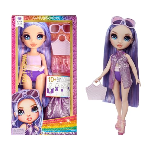 New Rainbow High Swim & Style Violet 11" Fashion Doll (Purple)