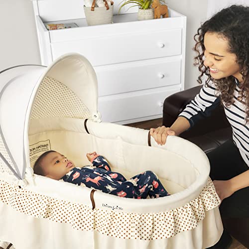 Dream On Me Lacy Portable 2-in-1 Bassinet & Cradle (Cream)