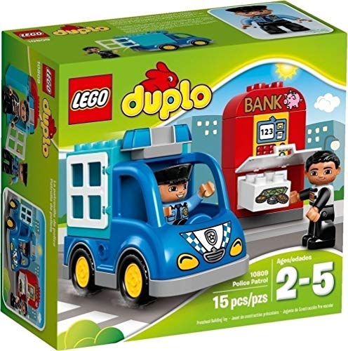 New LEGO DUPLO Town Police Patrol 10809 Toddler Toy, Large Building Bricks