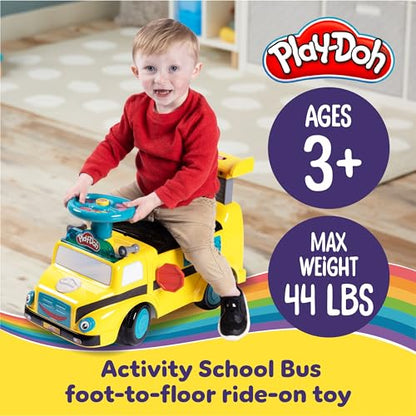 New Play-Doh Activity School Bus - Push and Ride On Toy Car