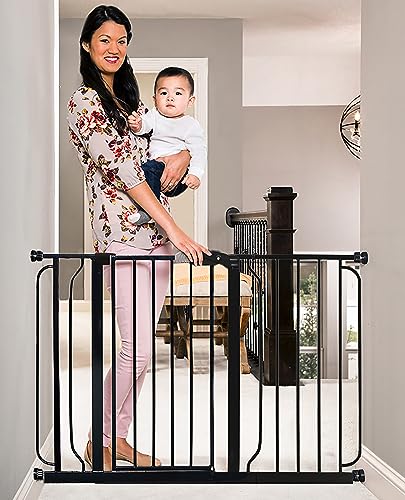 New Regalo Easy Step 49-Inch Extra Wide Baby Gate (Black)