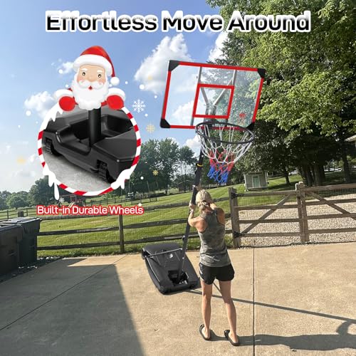 New Kids Basketball Hoop Outdoor (4.82-8.53ft Adjustable)