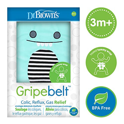 New Dr. Brown's Gripebelt for Colic Relief, Heated Tummy Wrap, Baby Swaddling Belt 3m+