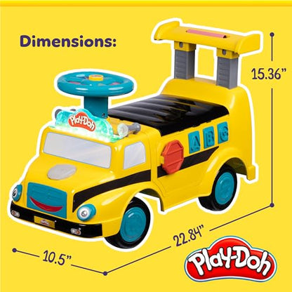 New Play-Doh Activity School Bus - Push and Ride On Toy Car