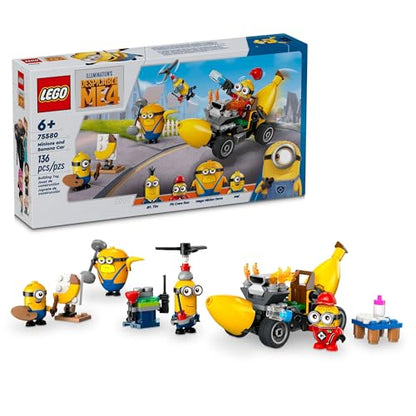 New LEGO Despicable Me 4 Minions and Banana Car Toy 75580