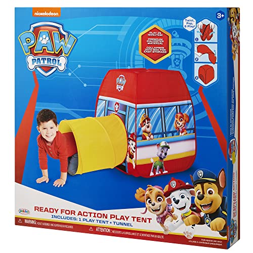 New Paw Patrol Kids Tent Pop Up Play Tent with Tunnel