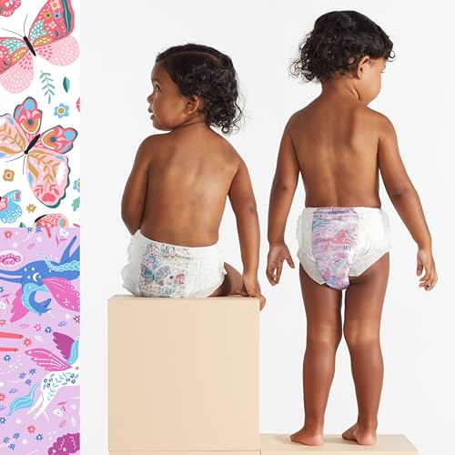 New The Honest Company Training Pants Magical Moments + Butterfly Kisses | Size 2T/3T (up to 34 lbs), 66 Count