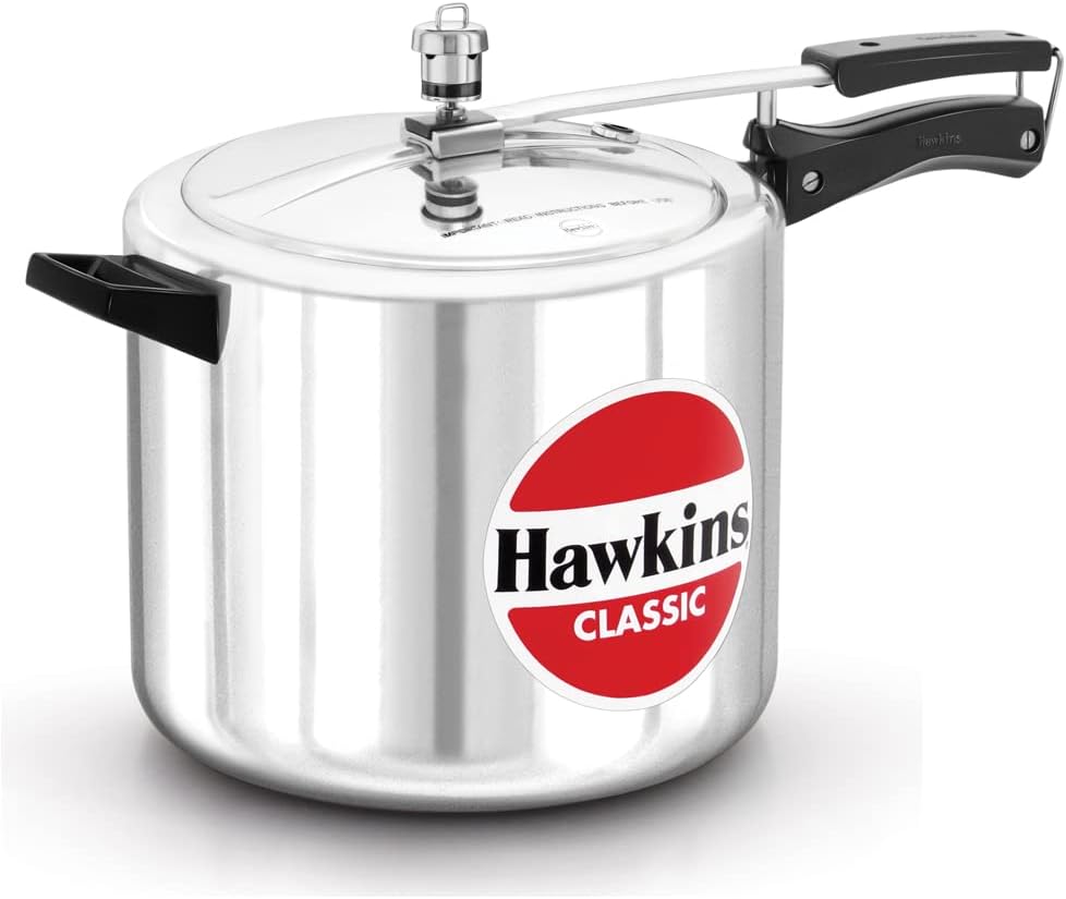 Hawkins Aluminium 10 Litre Classic Pressure Cooker (10.6 Quarts)