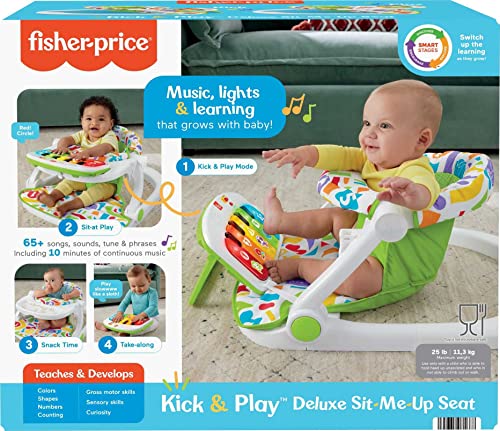 New Fisher-Price Portable Baby Chair Kick & Play Deluxe Sit-Me-Up Seat