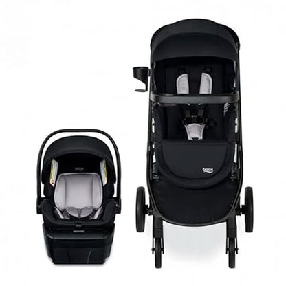 Britax Willow Brook Baby Travel System with Base (Onyx Glacier)