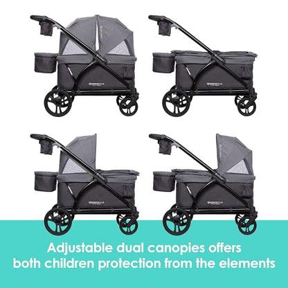 New Baby Trend Navigator Plus 2-in-1 Stroller Wagon (Dash Plum)