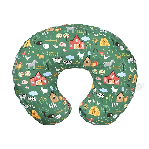 New Boppy Nursing Pillow Original Support (Green Farm)