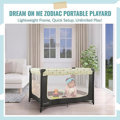 New Dream On Me Zodiak Portable Playard Pack n Play (Grey)