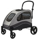 Garvee Extra Large Foldable Dog Stroller with Shock Absorption (Black)