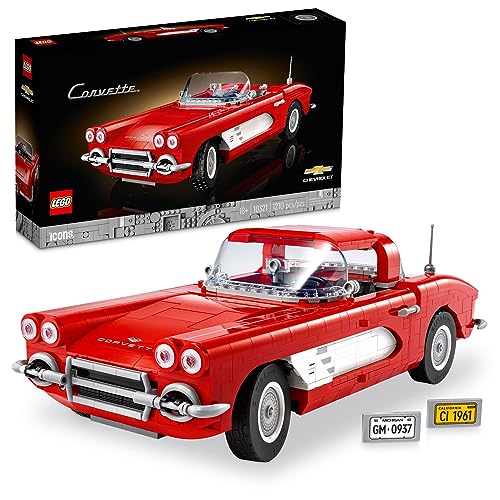 New LEGO Icons Corvette Classic Car Model Building Kit for Adults