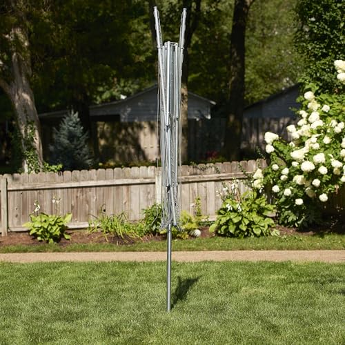 New Household Essentials 17140-1 Rotary Outdoor Umbrella Drying Rack- Clothesline