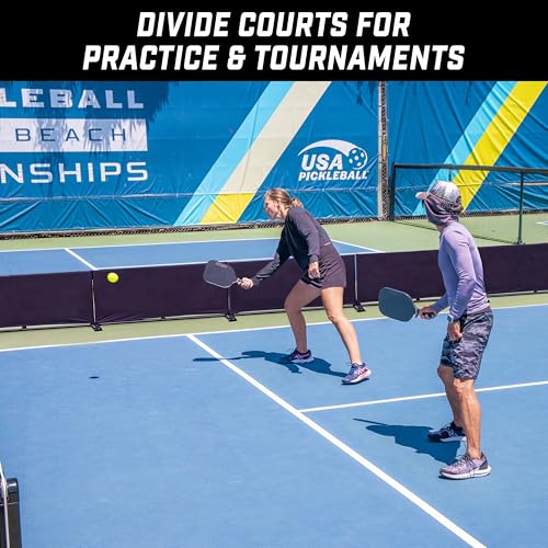 New GoSports Pickleball Ball Barrier 3 Pack - Brandable Court Dividers for Pickleball Courts