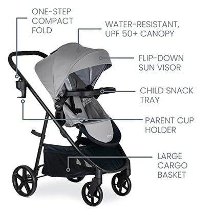 New Britax Willow Brook Baby Travel System (Graphite Glacier)