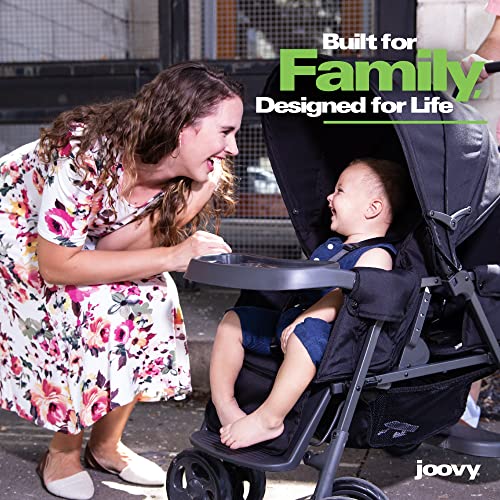 New Joovy Caboose Too Sit and Stand Double Stroller (Black Graphite)