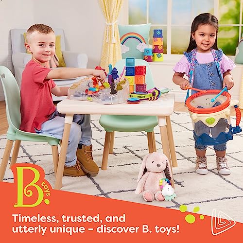 B. Toys- Smooth Rider- Ride On- Wooden Toddler Bike – Balance Toys for Toddlers – Push & Ride Bike – Four Wheels – 18 Months +, Large, Multicolor