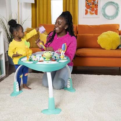 New Bright Starts Bounce Bounce Baby 2-in-1 Activity Center Jumper & Table (Green)