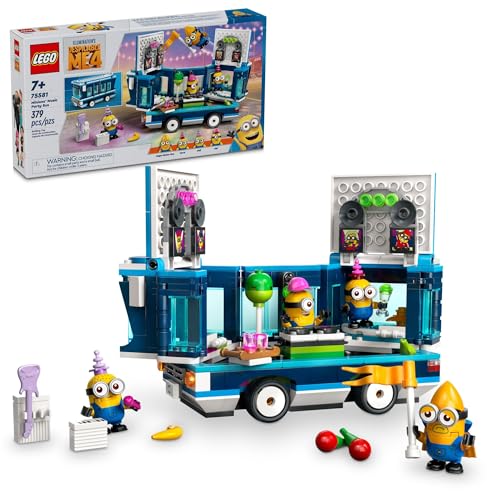 New LEGO Despicable Me 4 Minions’ Music Party Bus 75581