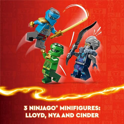 New LEGO NINJAGO Lloyd’s Elemental Power Mech Customizable Battle Toy with 3 Ninja Action Figures 71817