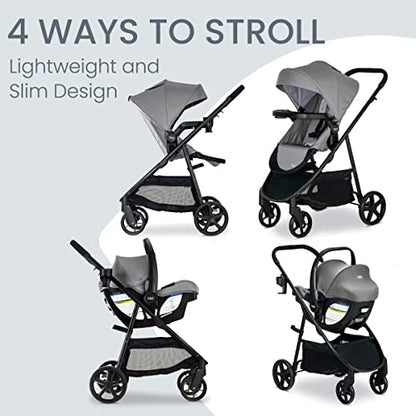 New Britax Willow Brook Baby Travel System (Graphite Glacier)