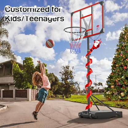 New Kids Basketball Hoop Outdoor (4.82-8.53ft Adjustable)