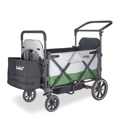 Larktale Caravan V2 Double Seater Collapsible Wagon (Gray/Green)