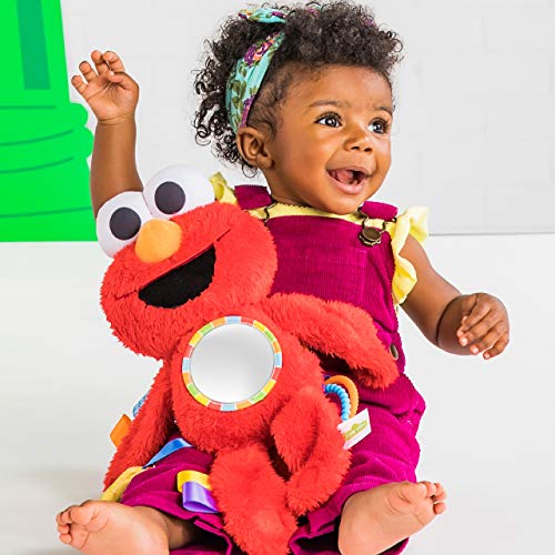 New Bright Starts Sesame Street Elmo Travel Buddy Plush Take-Along Stroller or Carrier Toy