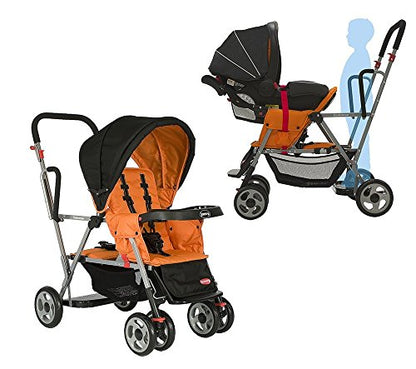 Joovy Caboose Sit and Stand Double Stroller (Color: Amber)