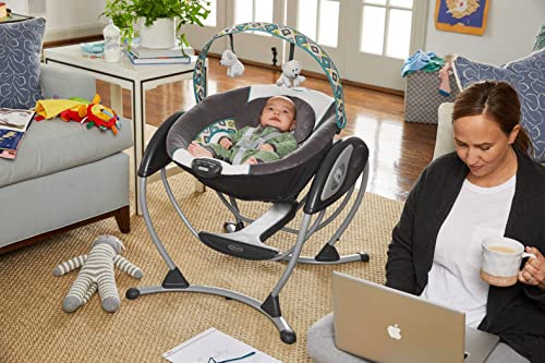 New Graco Glider LX Baby Swing (Grey)