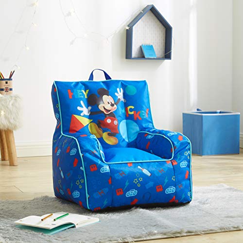 New Idea Nuova Disney Mickey Mouse Kids Nylon Bean Bag Chair (Large)