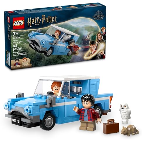 New LEGO Harry Potter Flying Ford Anglia Buildable Car Toy with 2 Minifigures 76424