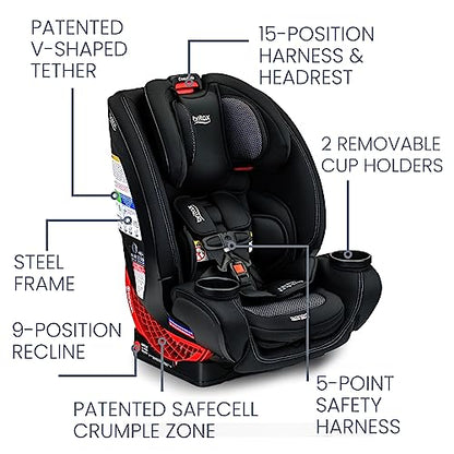 New Britax One4Life Convertible Car Seat (Cool Flow Carbon)