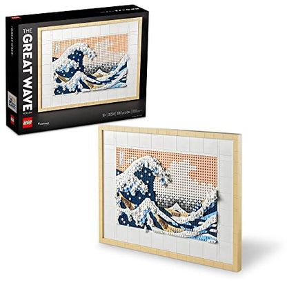 New LEGO Art Hokusai – The Great Wave 31208, 3D Japanese Wall Art Craft Kit