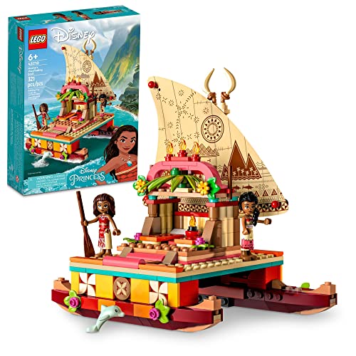 New LEGO Disney Princess Moana's Wayfinding Boat Building Toy 43210